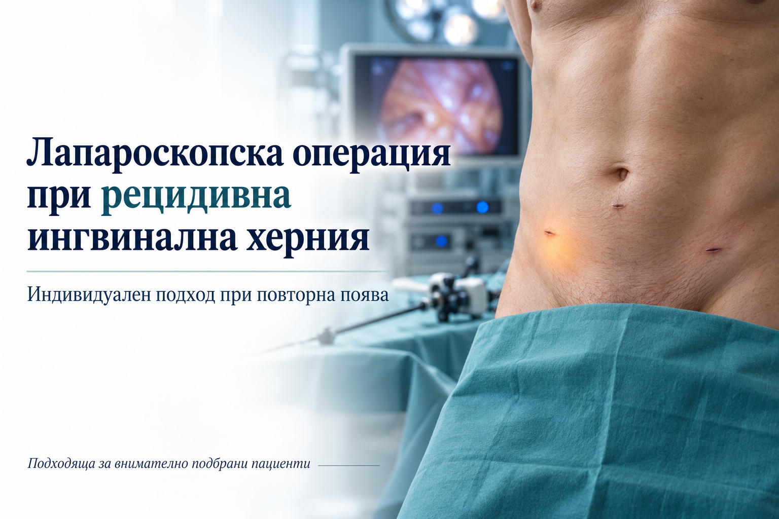 Лапароскопска операция при рецидивна ингвинална херния — кога е подходяща?